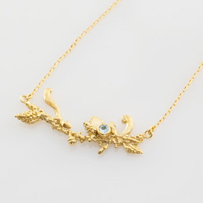 Collier écureuil barre or 18 carats ( or jaune, or gris, or blanc, or rose), argent 925 massif, vermeil (plaqué or) pour femmes