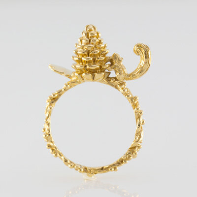 Bague pomme de pain or 18 carats ( or jaune, or gris, or blanc, or rose), argent 925 massif, vermeil (plaqué or) pour femmes