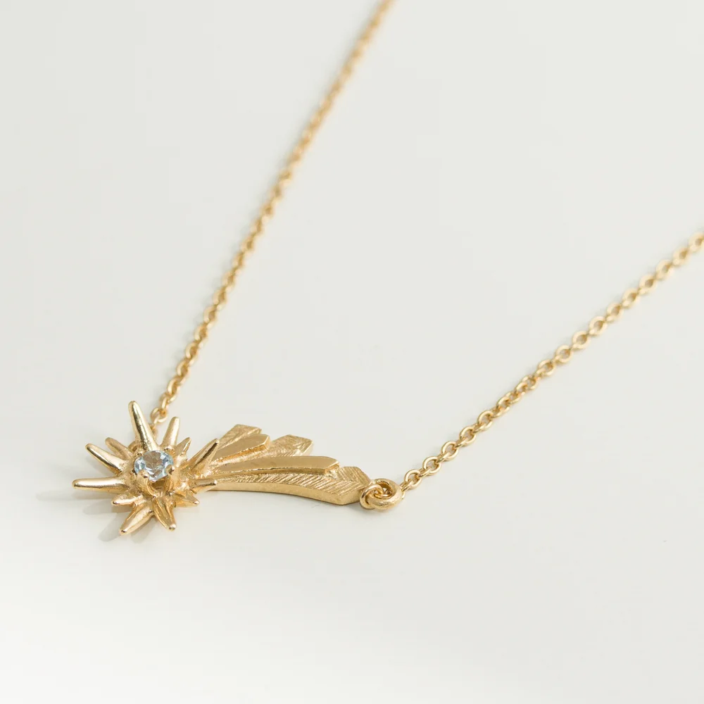 Collier étoile En Or 18k (4.83 Gr) - 40 Cm - Bijou Occasion Remis à Neuf