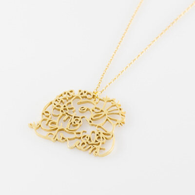 Collier à motif "trouver la nature" fait à la main - La lueur de l'aube