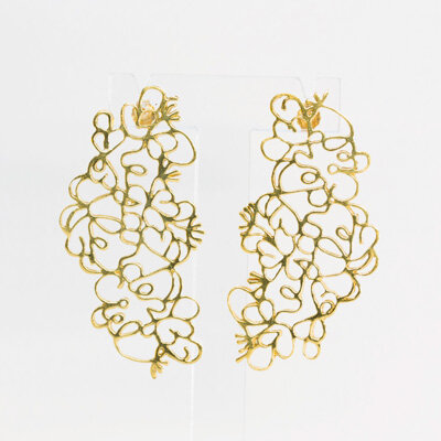 Boucles d'oreilles artisanales faites à la main - La lueur de l'aube Paris