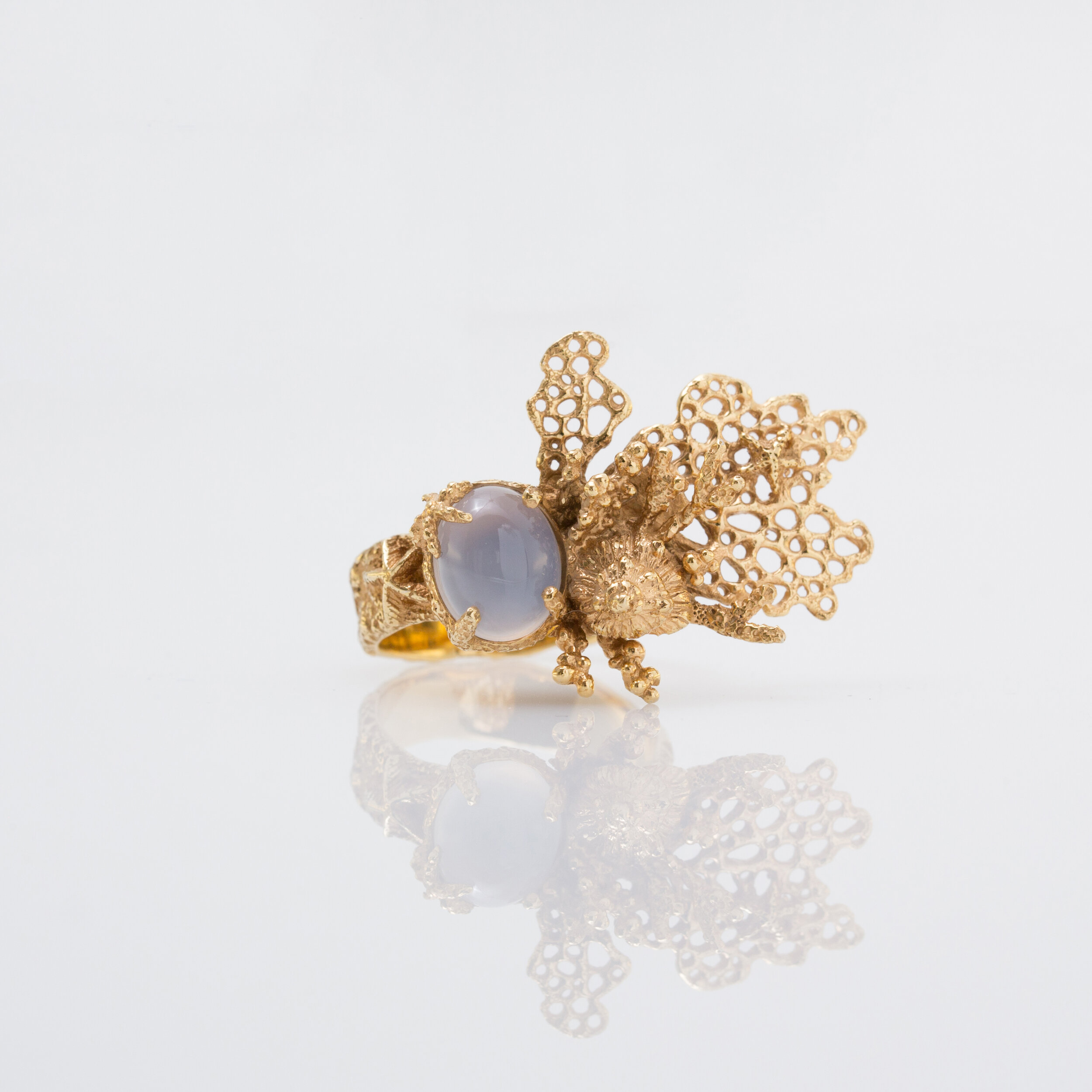 Dans la mer | | cabochon ring | Bague cabochon