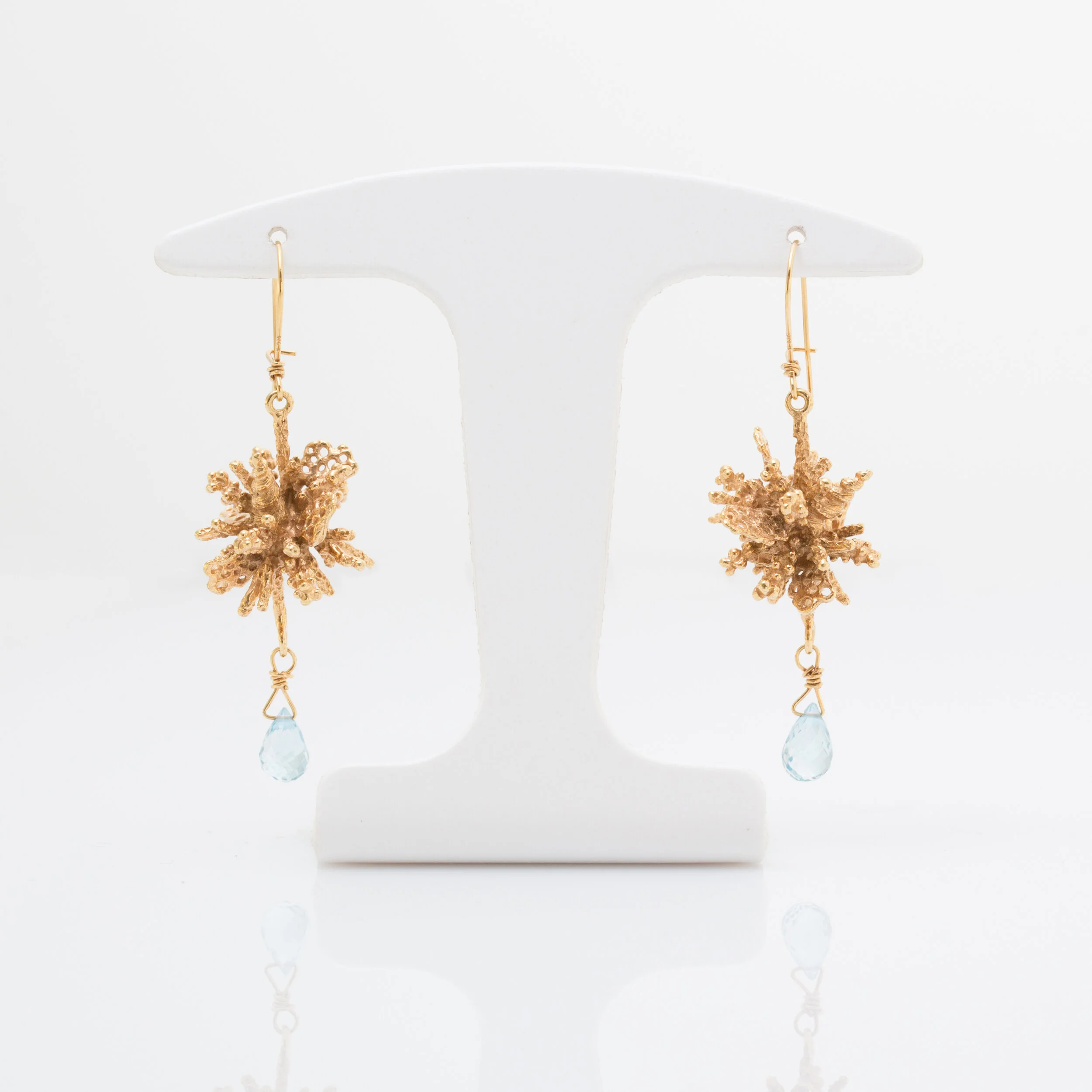 Boucles d'Oreilles texture corail bijoutier joaillier