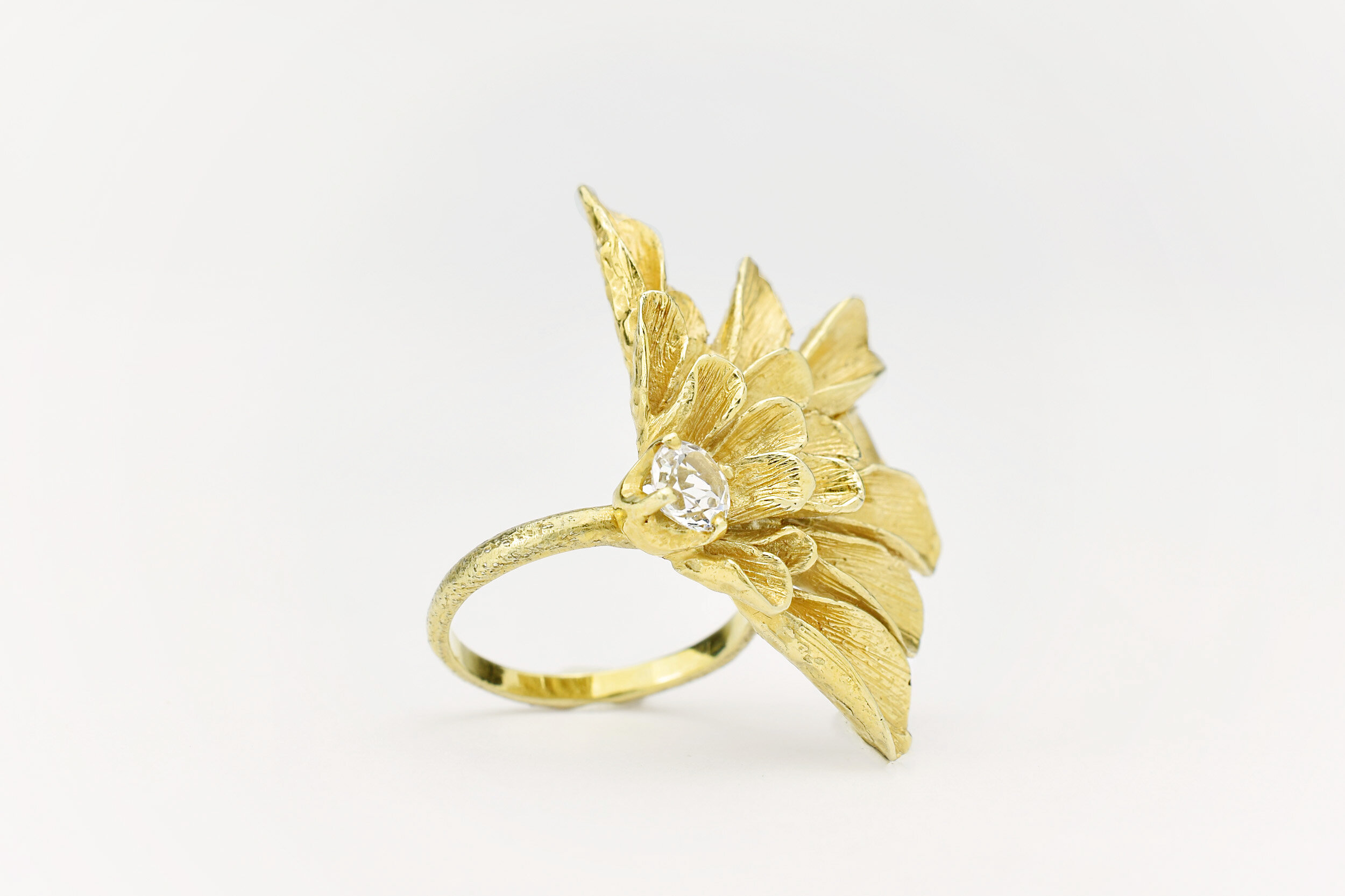 Bague Dahlia artisan bijoutier
