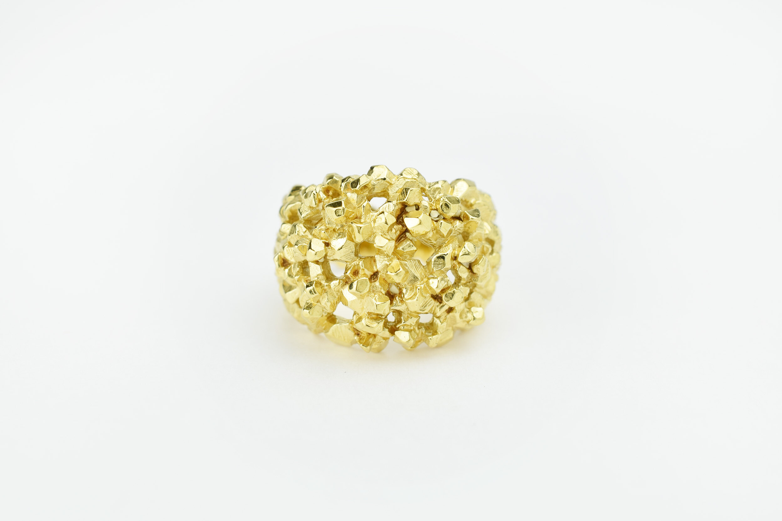 Bague pépite d'or créateur parisien