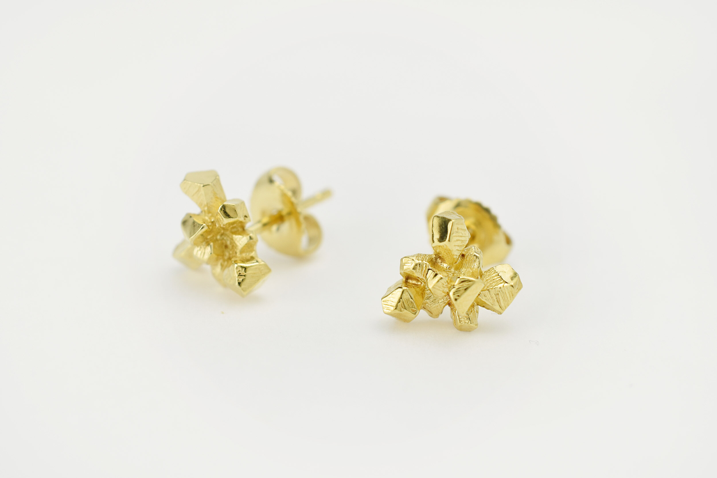 Boucles d'oreille pépite d'or
