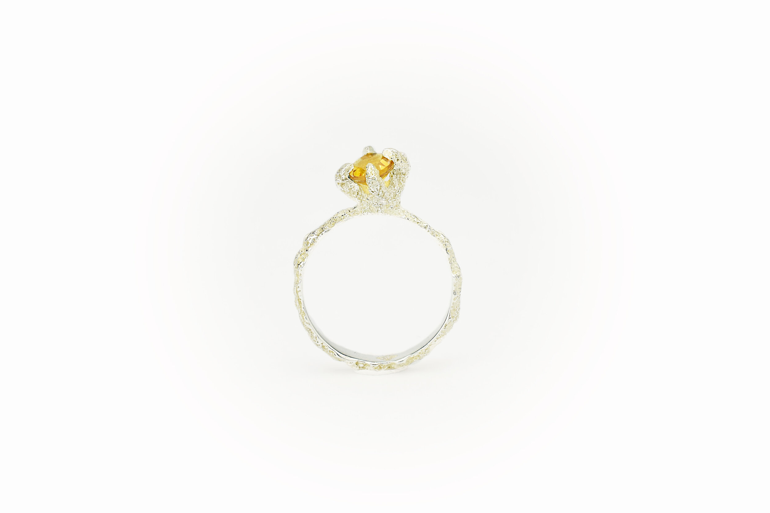 Bague solitaire Branche or 18 carats ( or jaune, or gris, or blanc, or rose), argent 925 massif, vermeil (plaqué or) pour femmes