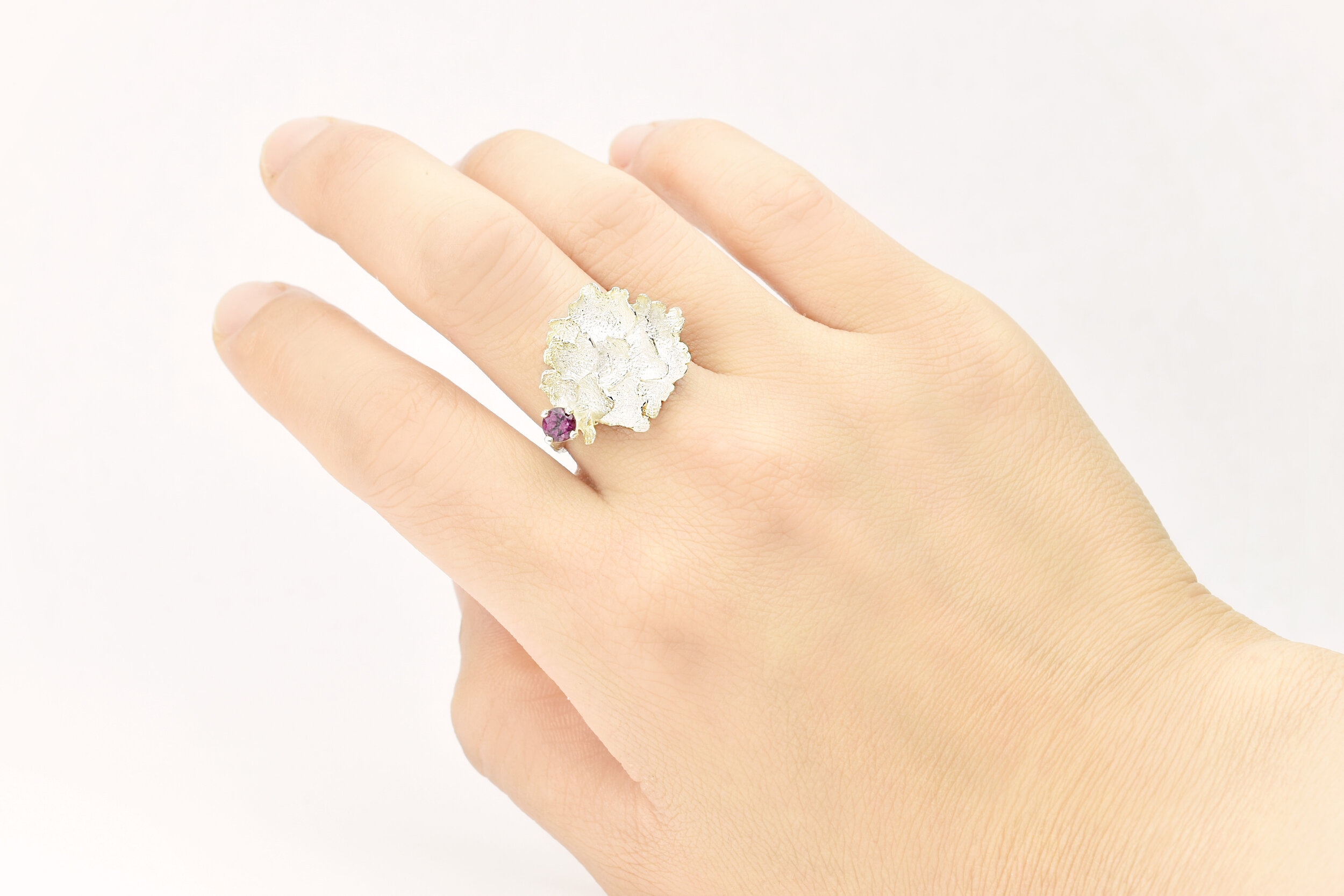 bague pivoine bijoutier haut de gamme