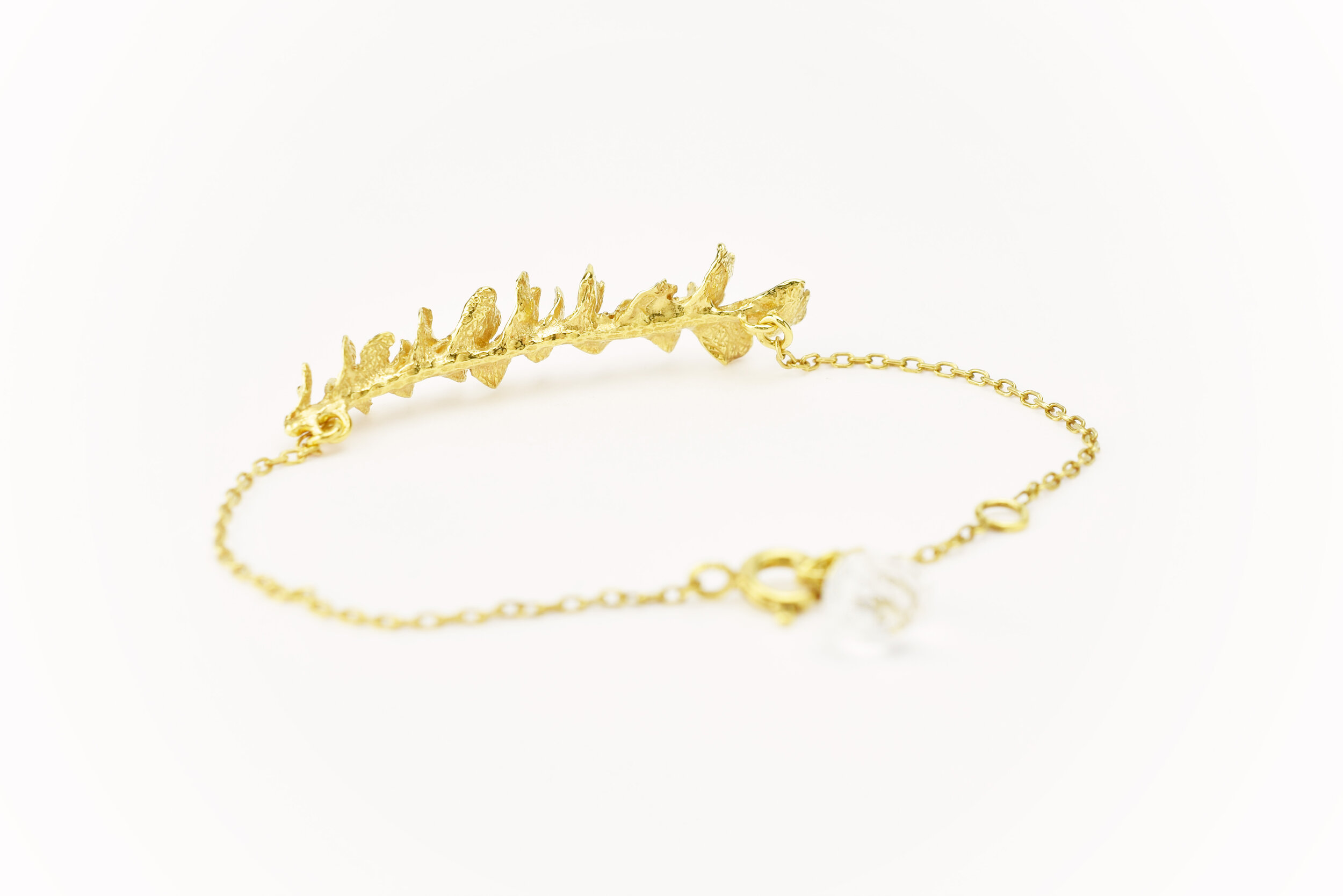 Bracelet pivoine barre joaillerie