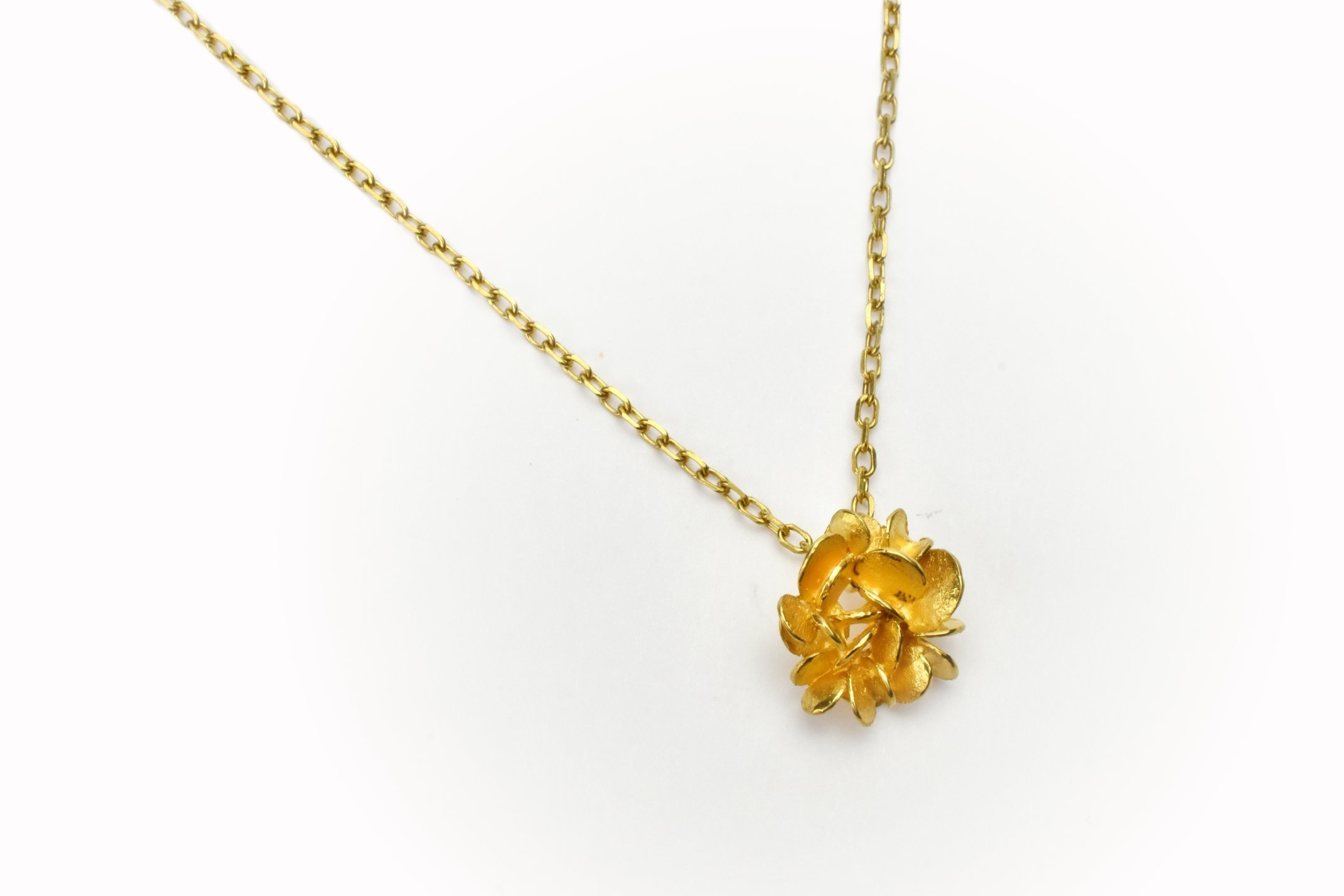 Collier fleur succulente - La lueur de l'aube