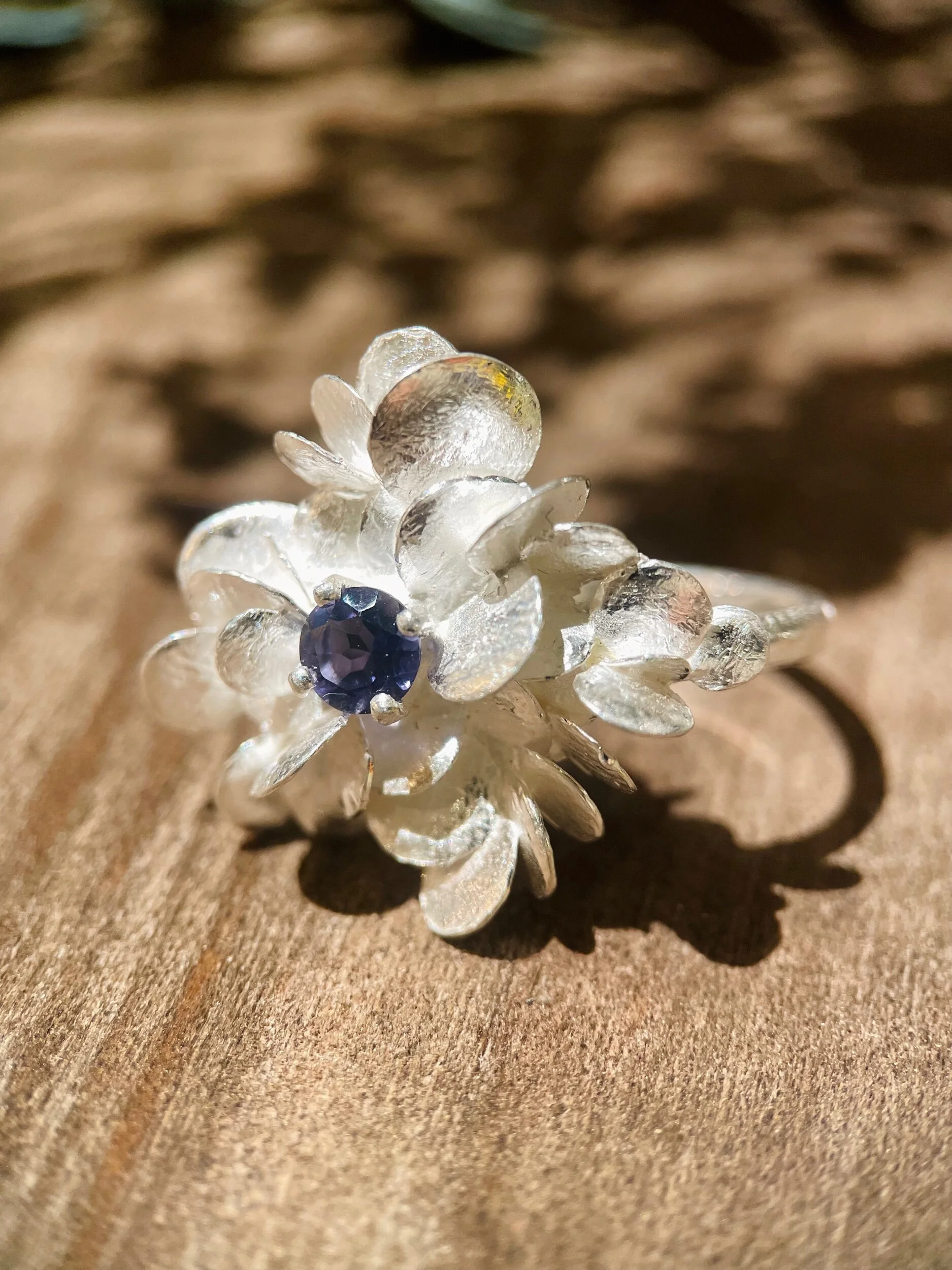 Bague de créateur succulente - La lueur de l'aube