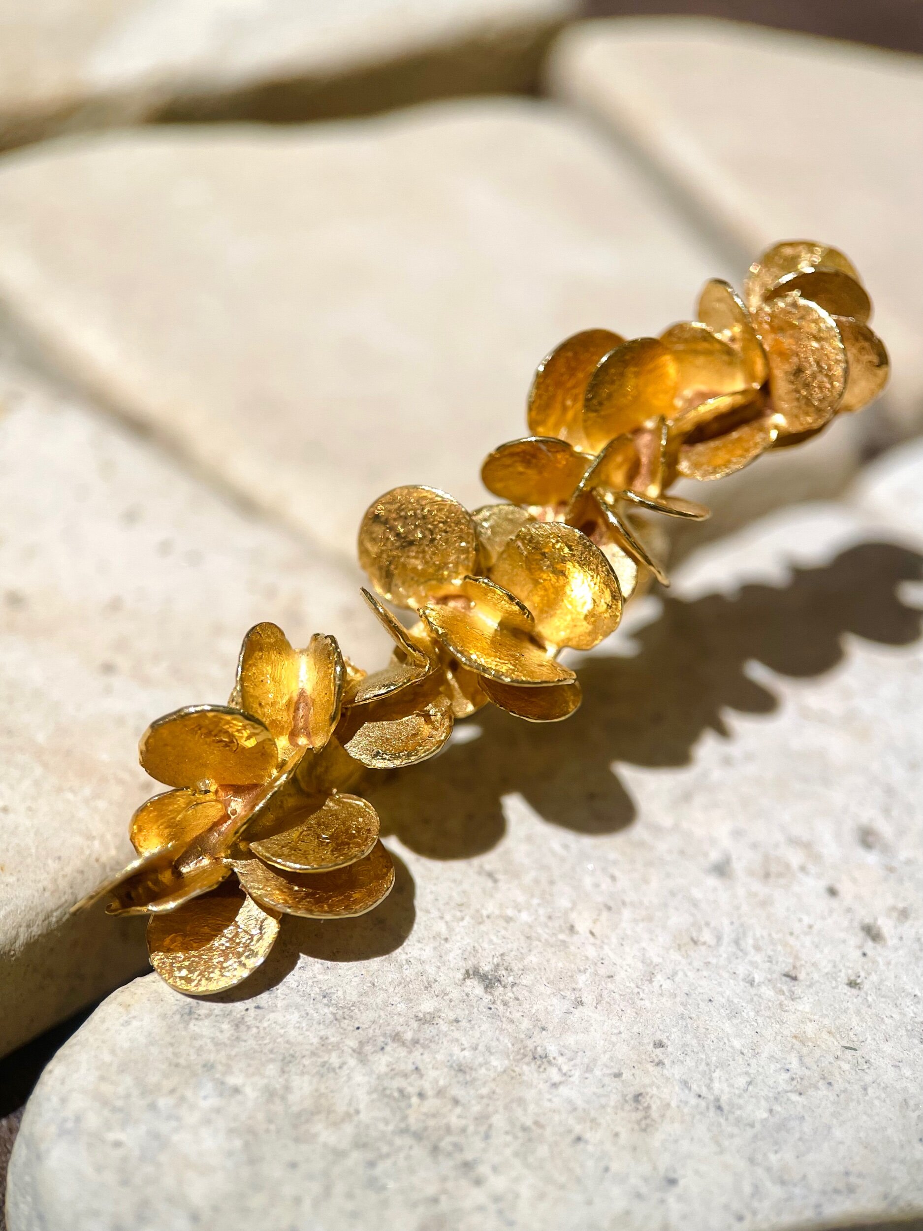 Bague avec pétales - La lueur de l'aube