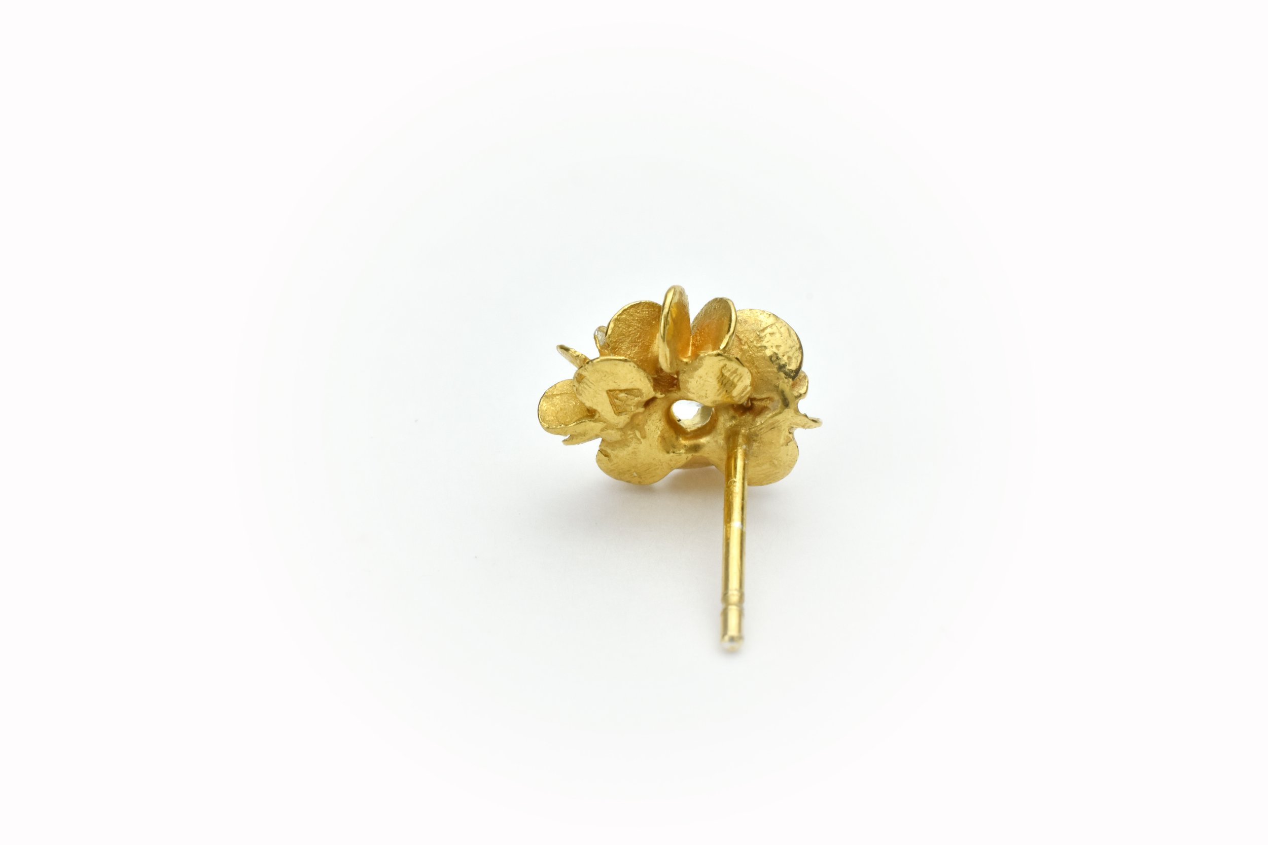 Boucles d'oreilles dorées - La lueur de l'aube - Collection Succulente
