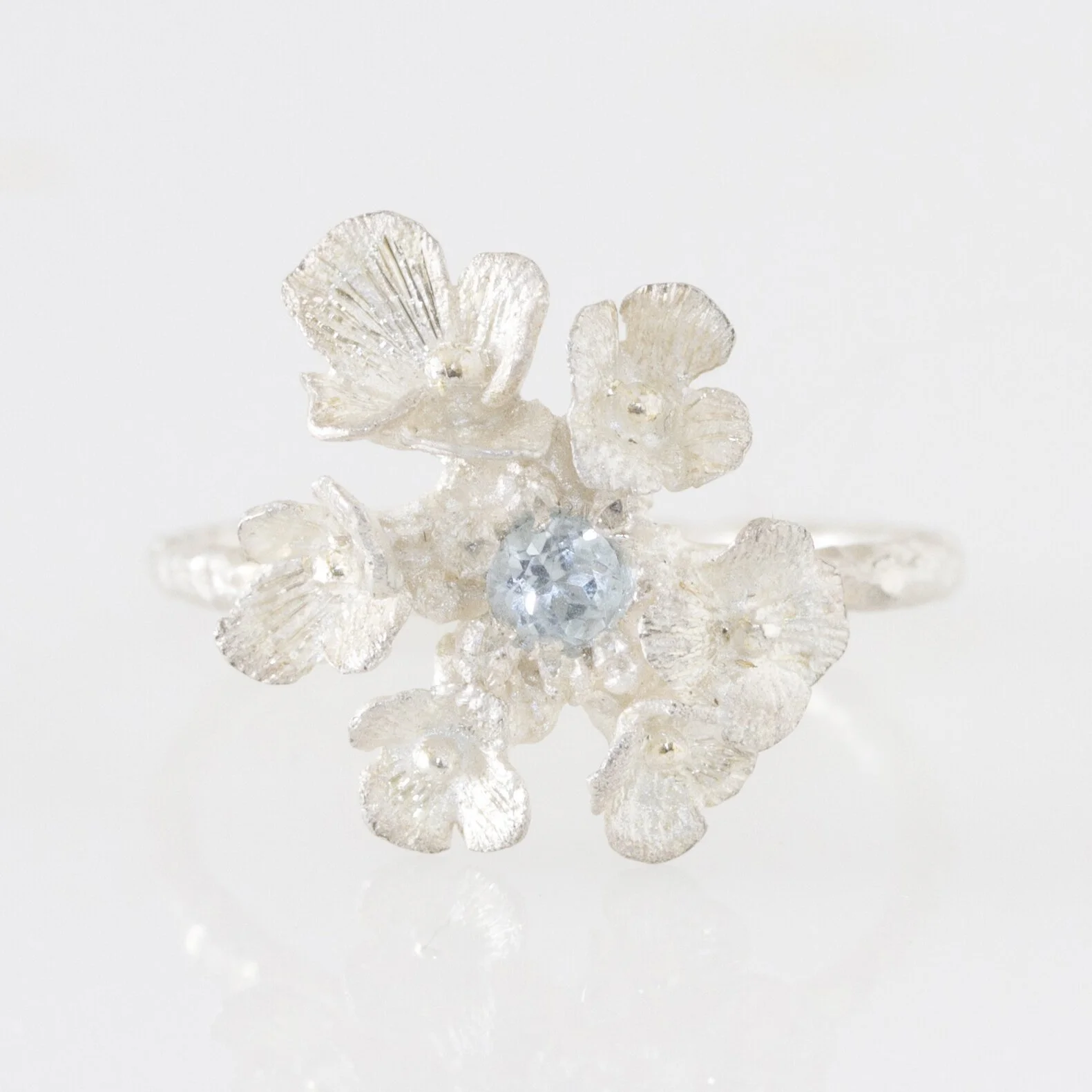 Bague Hortensia argent sterling