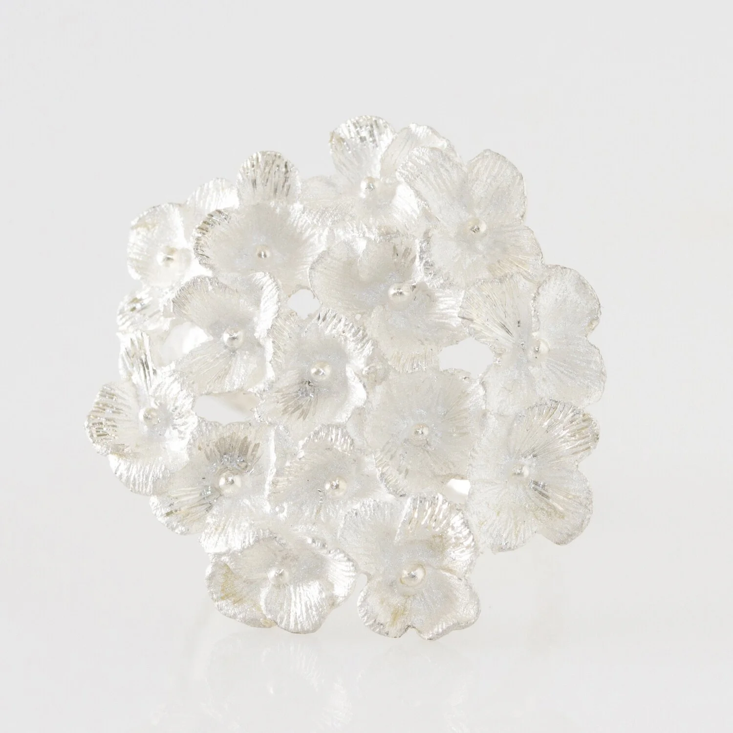 Bague fleur argent 925