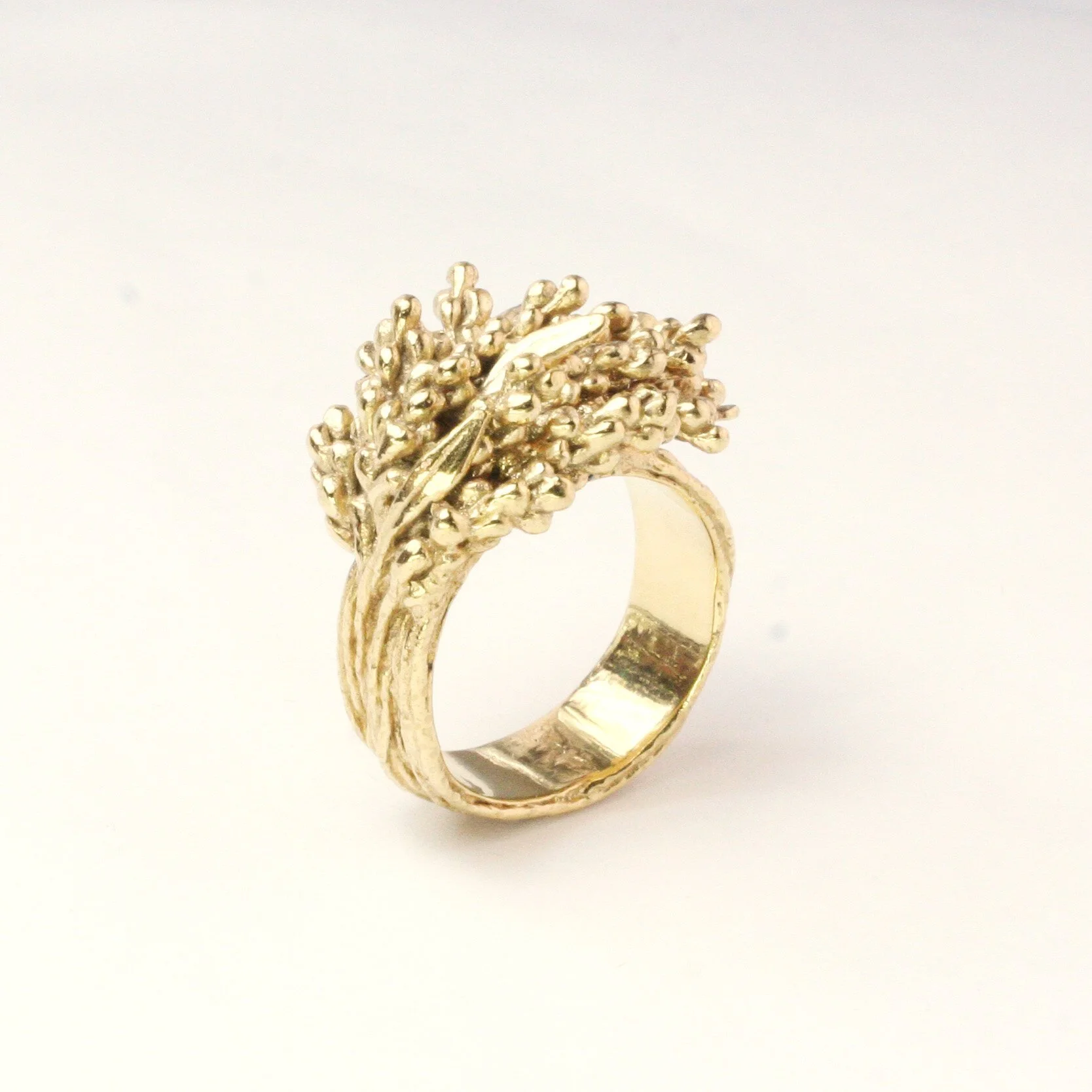 Bague fleur en vermeil 