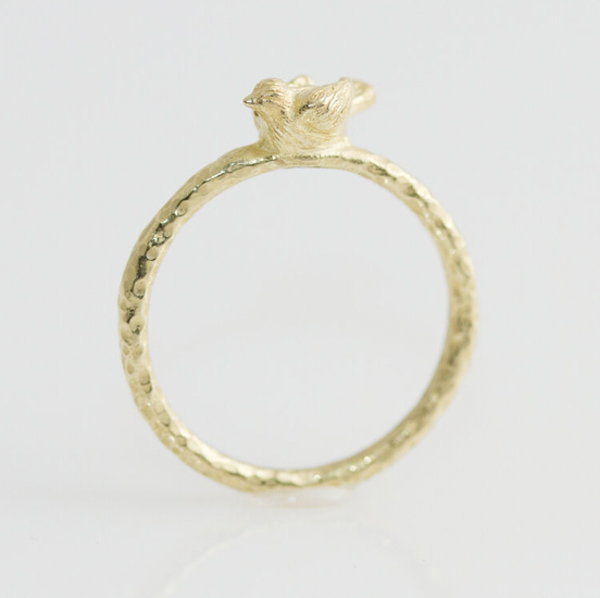 Bague fine artisanale 