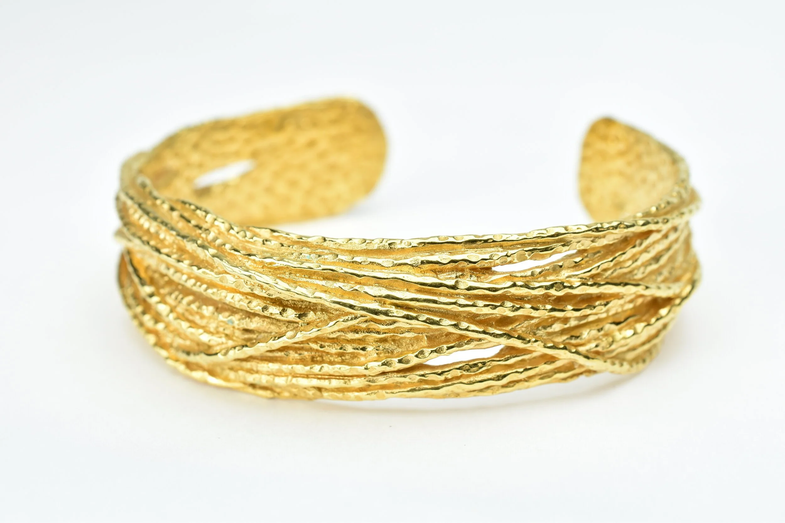 Bracelet jonc épais "lavande" - La lueur de l'aube