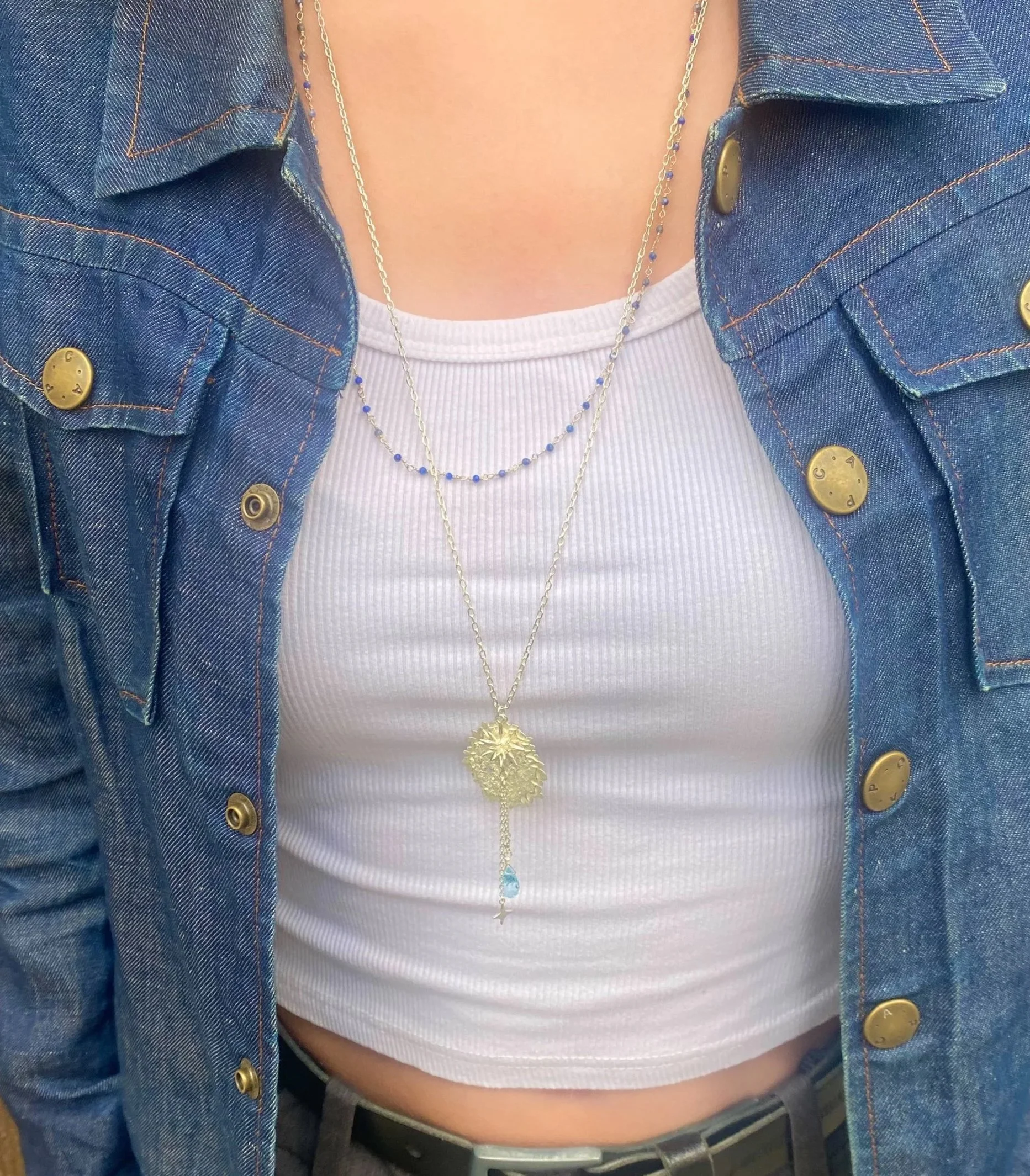 collierlong-argent-femme-étoile-unique-accessible-stacking