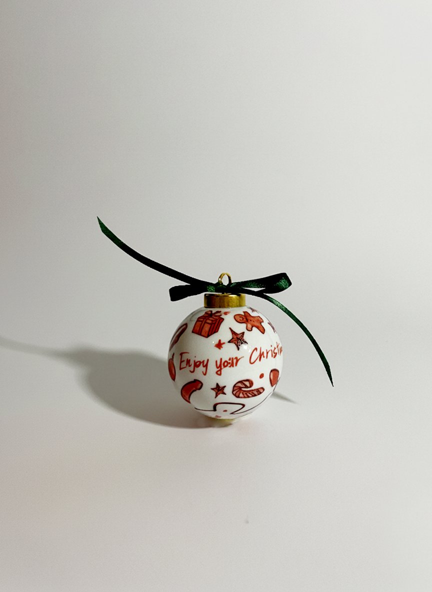 Enjoy Your Christmas Pallina Tree Ornament