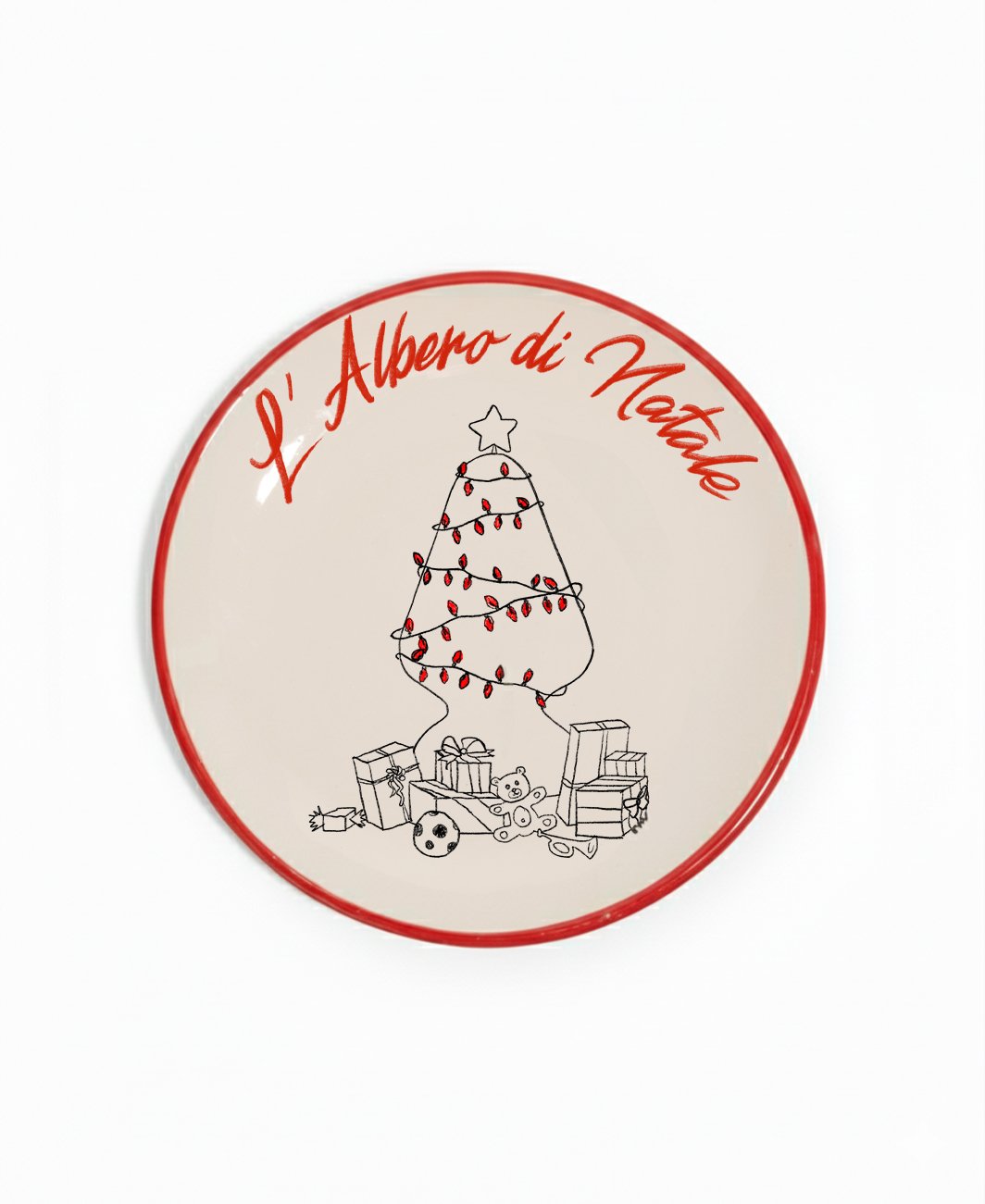 Albero di Natale Plate – Front – Vanadio23 Ceramics