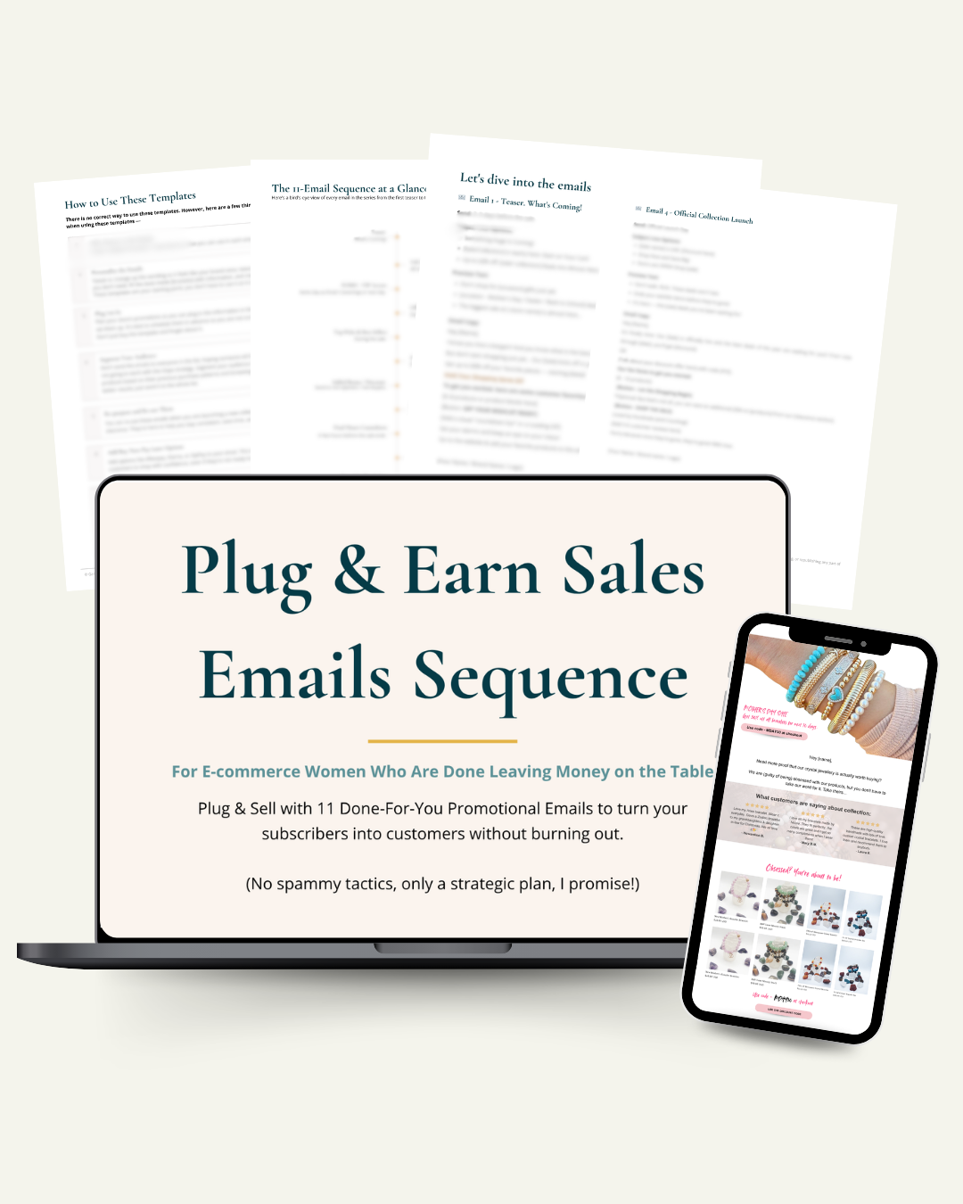 Plug & Earn Sales Emails Sequence With Design Inspiration