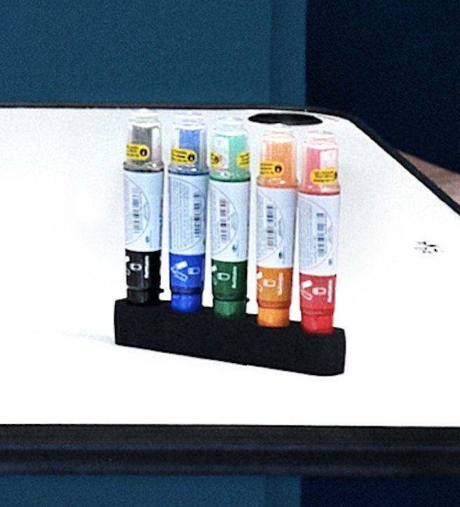 les marqueurs effaçables du rainbow