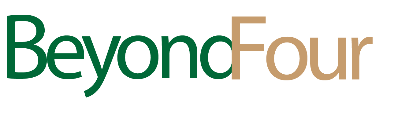 BeyondFour Foundation Logo - White Text