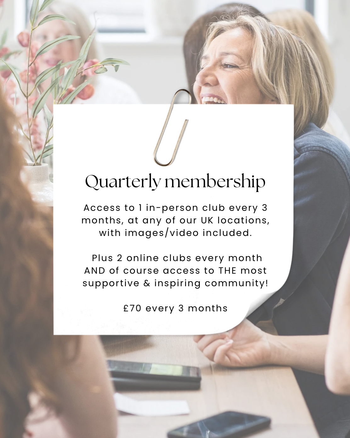 Quarterly membership to the Passion & Purpose Club
