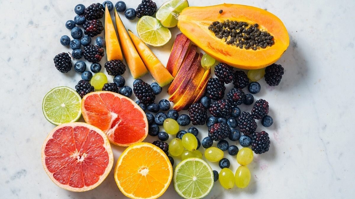 Eat Whole Fruit.

It is recommended that you steer clear of non-freshly squeezed juices and opt for whole, unprocessed fruits. 

They are packed with fiber, which helps keep your body from absorbing sugar too quickly.

Below are some really great opt