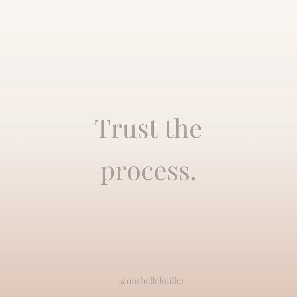 Everyone wants the before &amp; after.&nbsp; 
Few want to see the process in between.&nbsp; 

We want the magic and glamour, but not the work or the mess.&nbsp; 

But there&rsquo;s magic in the middle.&nbsp; In going slow, taking your time, building 
