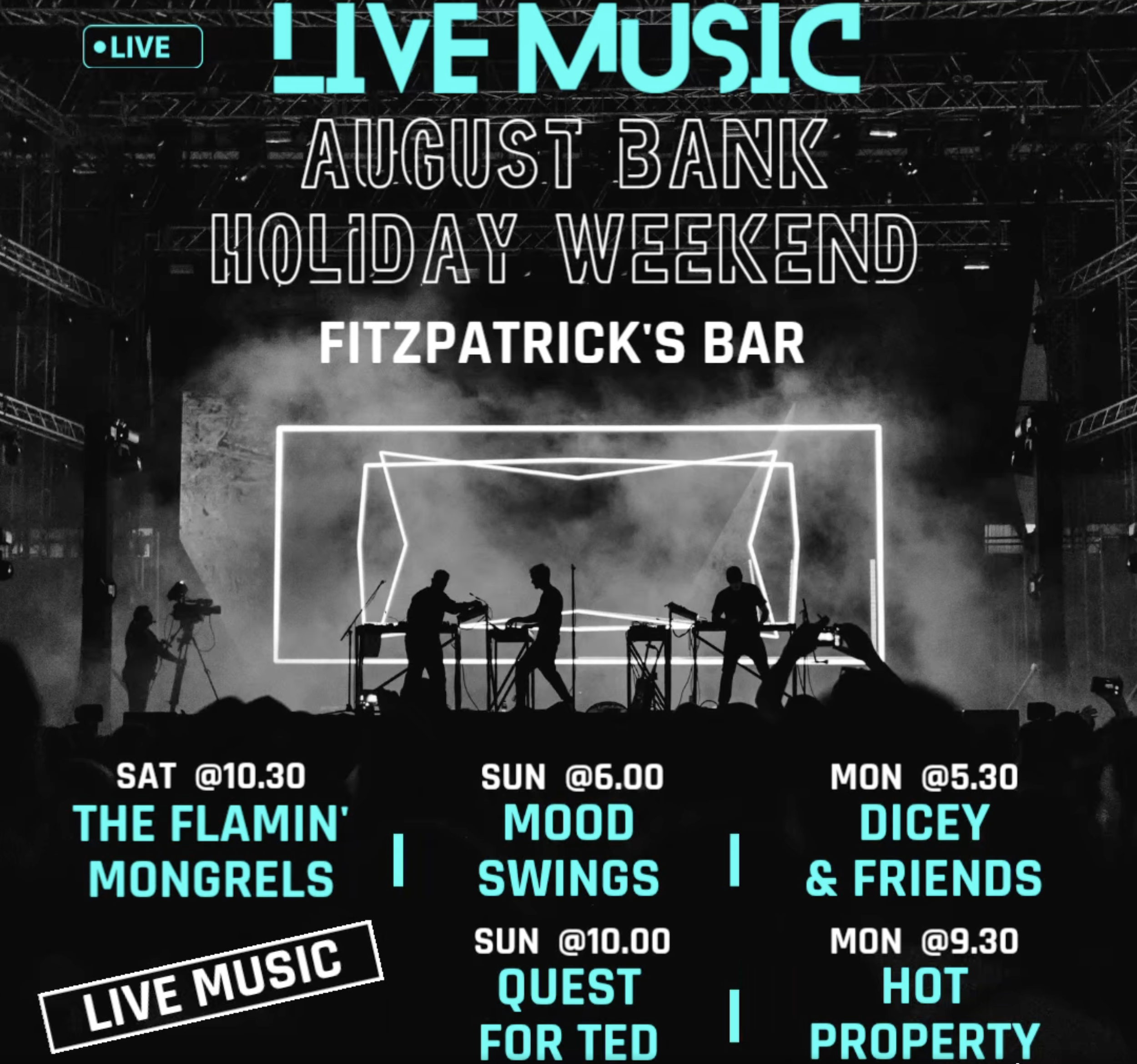 Live Music @ Fitzpatrick's - The Flamin' Mongrels