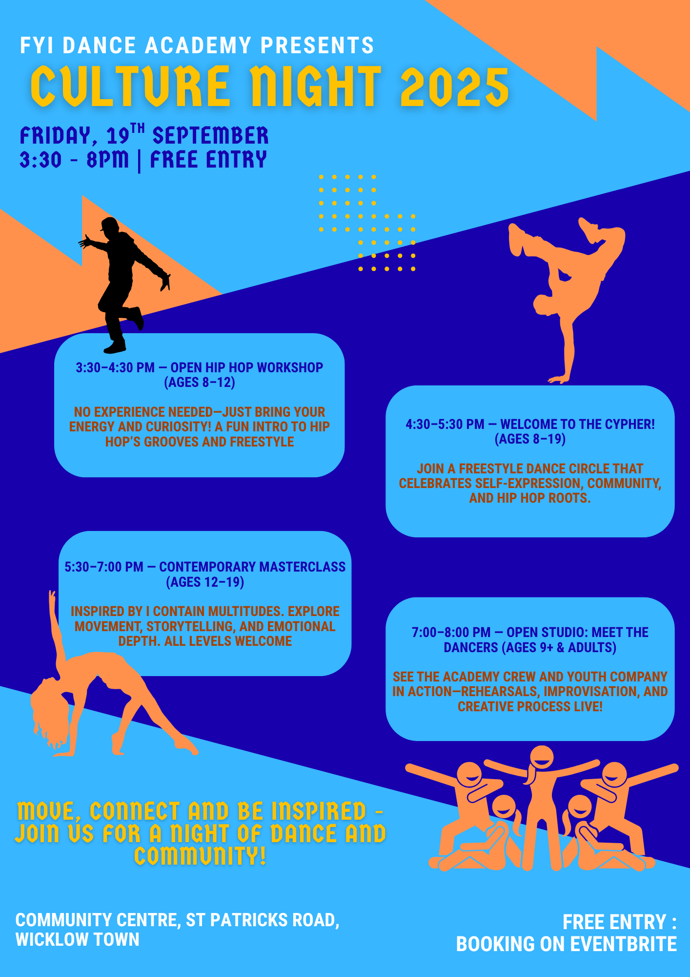 Culture Night 2025 - Various workshops and classes at FYI Dance Adademy