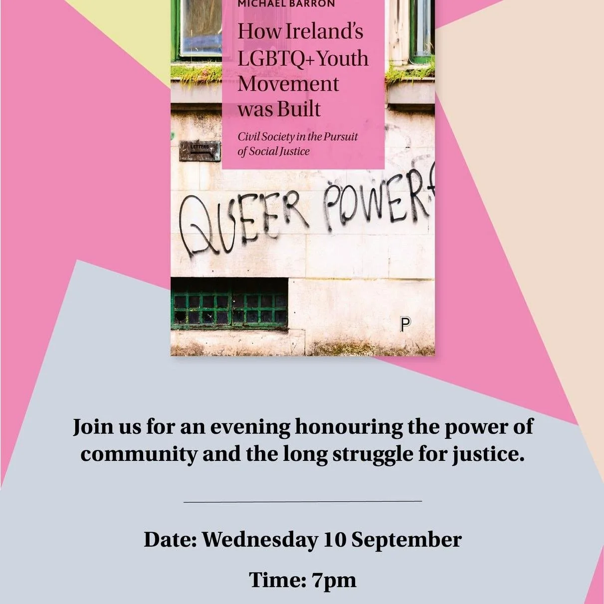 book launch @ Bridge Street Books (How Ireland’s LGBTQ+ Youth Movement Was Built by Dr. Michael Barron)