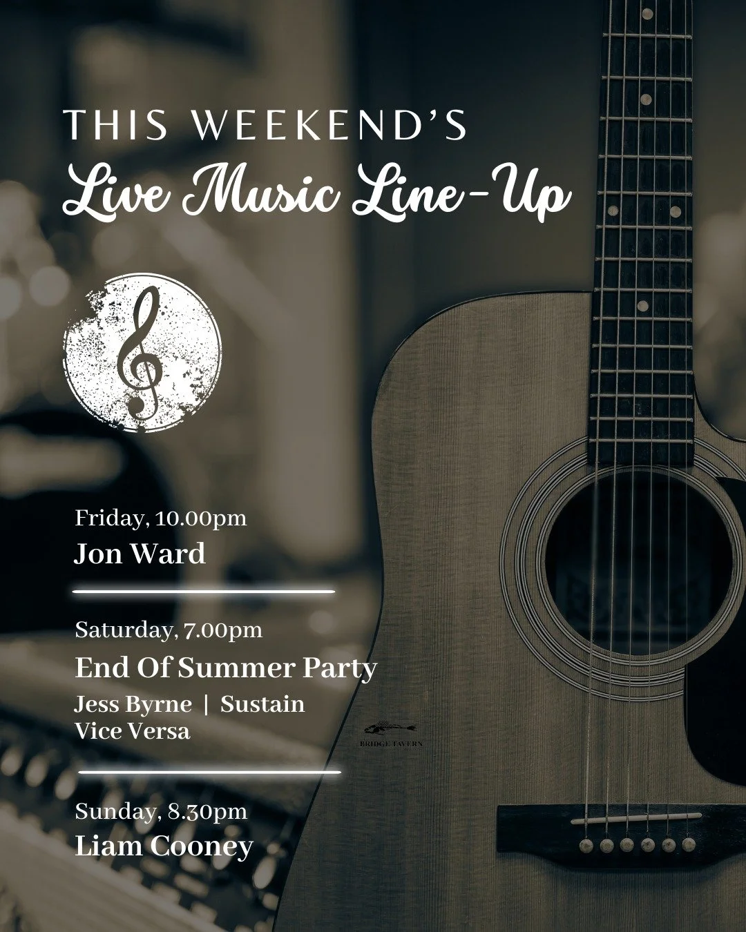 Live Music @ The Bridge Tavern (Liam Cooney)