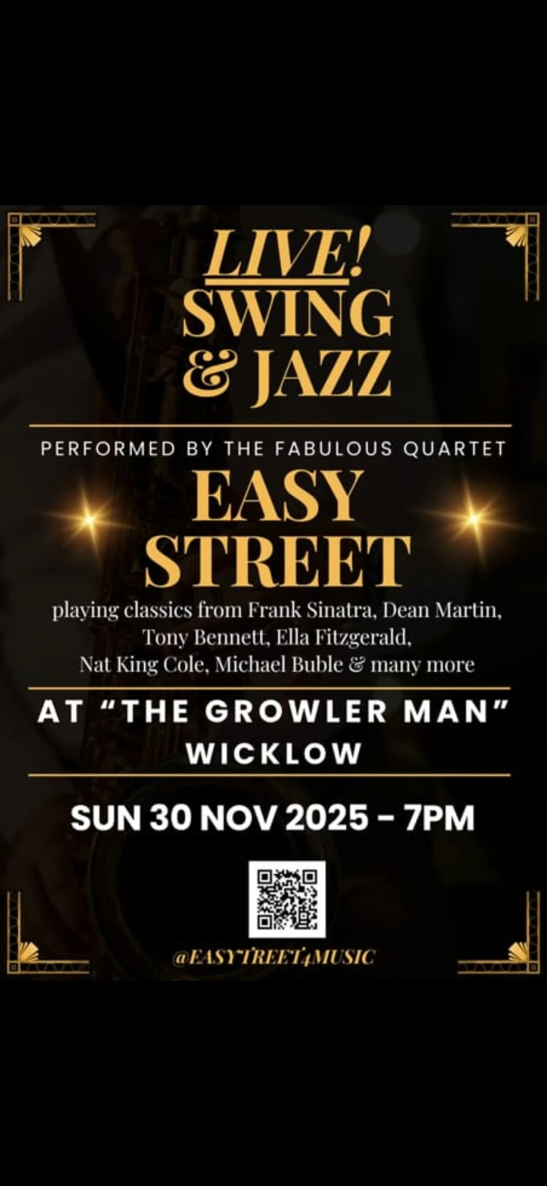 Live Music @ The Growler Man (Easy Street swing and jazz)