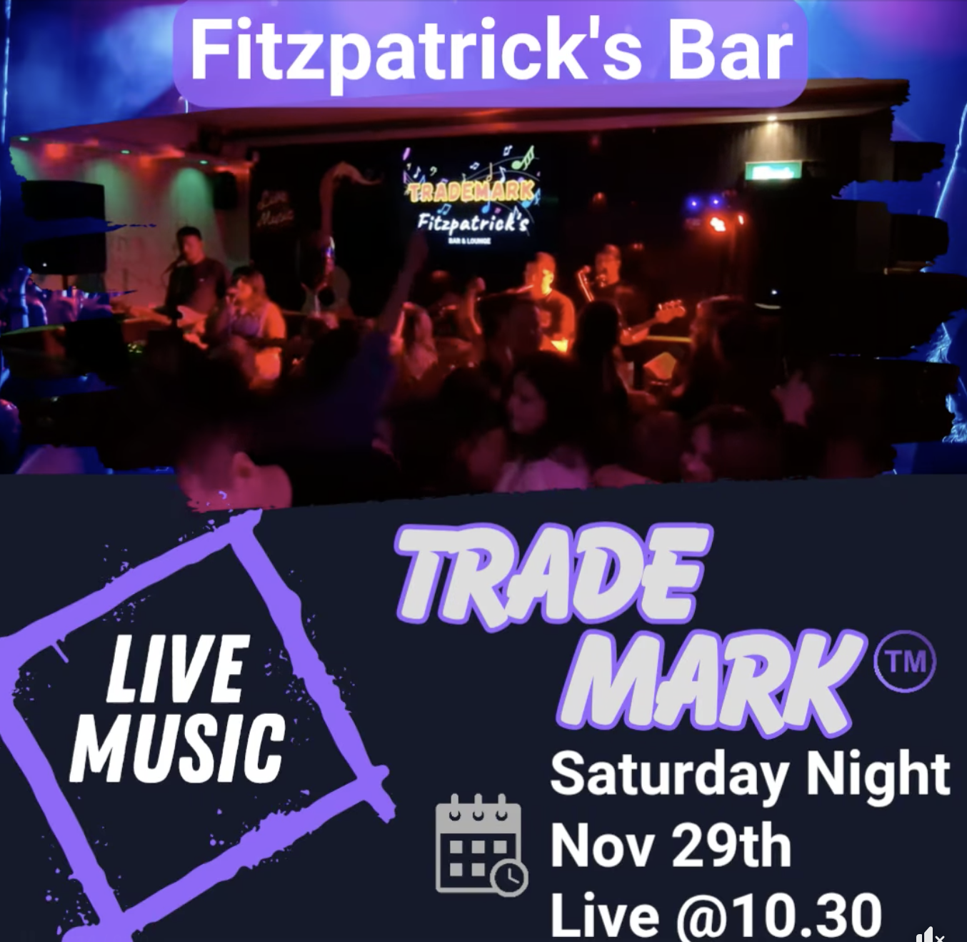 Live Music @ Fitzpatrick's Bar &amp; Lounge (Trade Mark)
