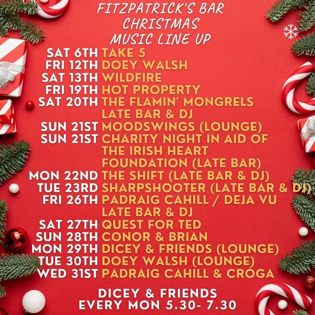 Live Music @ Fitzpatrick's Bar &amp; Lounge (The Flamin' Mongrels, then Late Bar &amp; DJ)