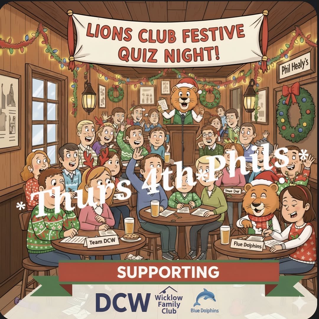 Wicklow &amp; District Lions Club Table Quiz at Phil Healy's