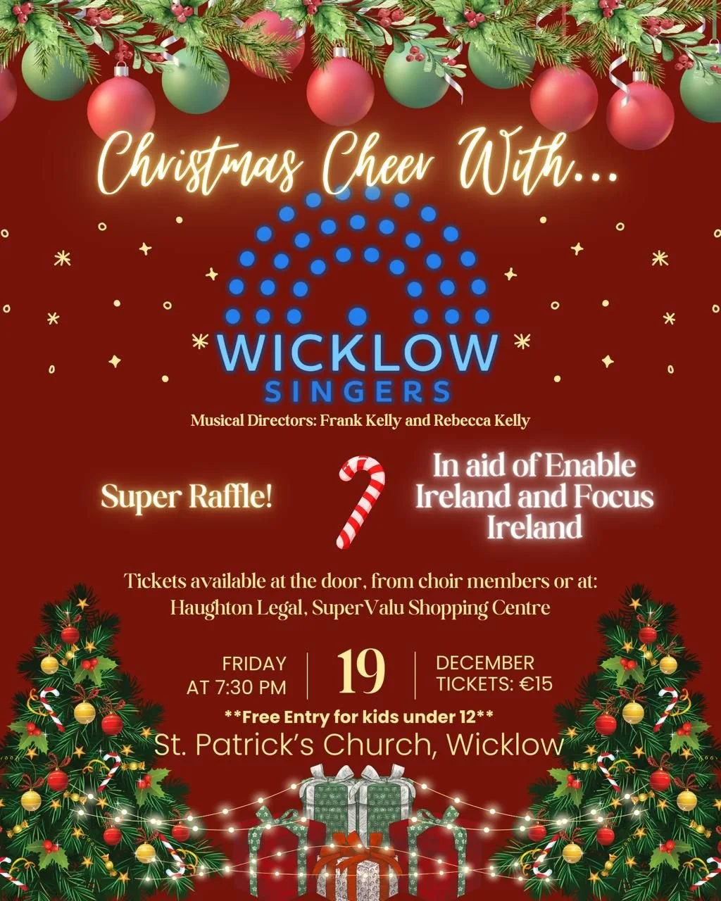 Wicklow Singers Christmas Concert at St. Patrick's Church