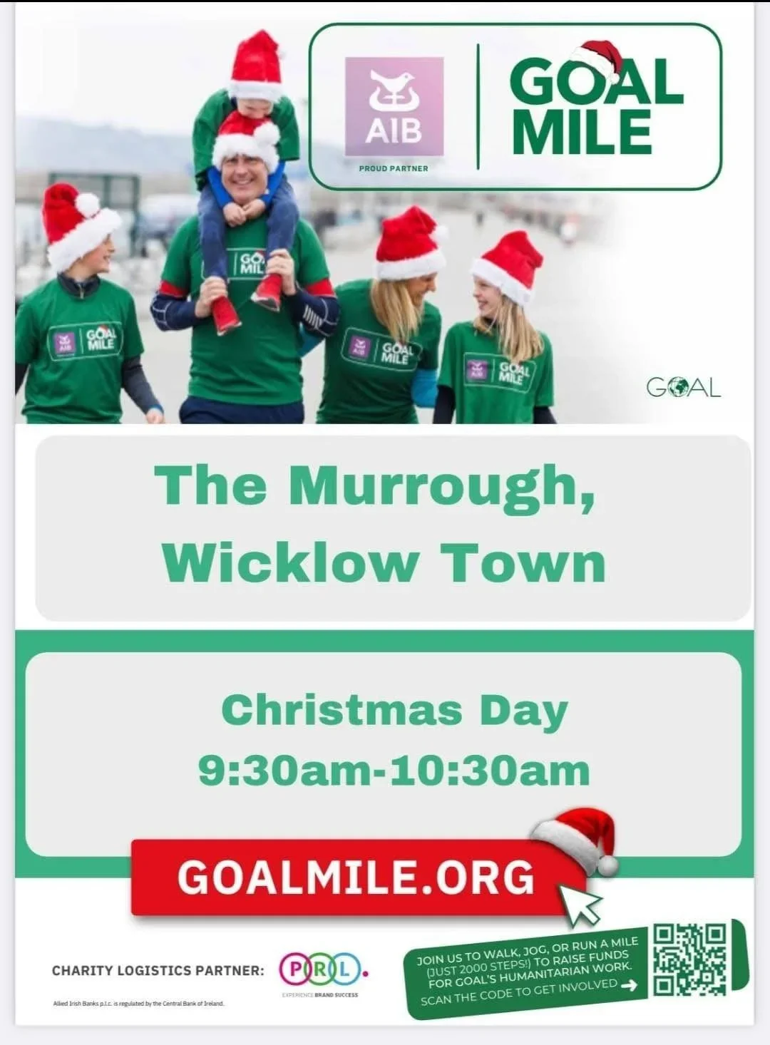 Take part in GOAL Mile this Christmas Morning @ The Murrough