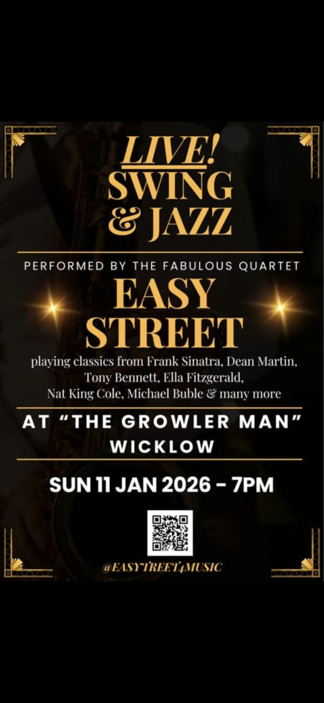 Live Music @ The Growler Man (Easy Street swing and jazz)