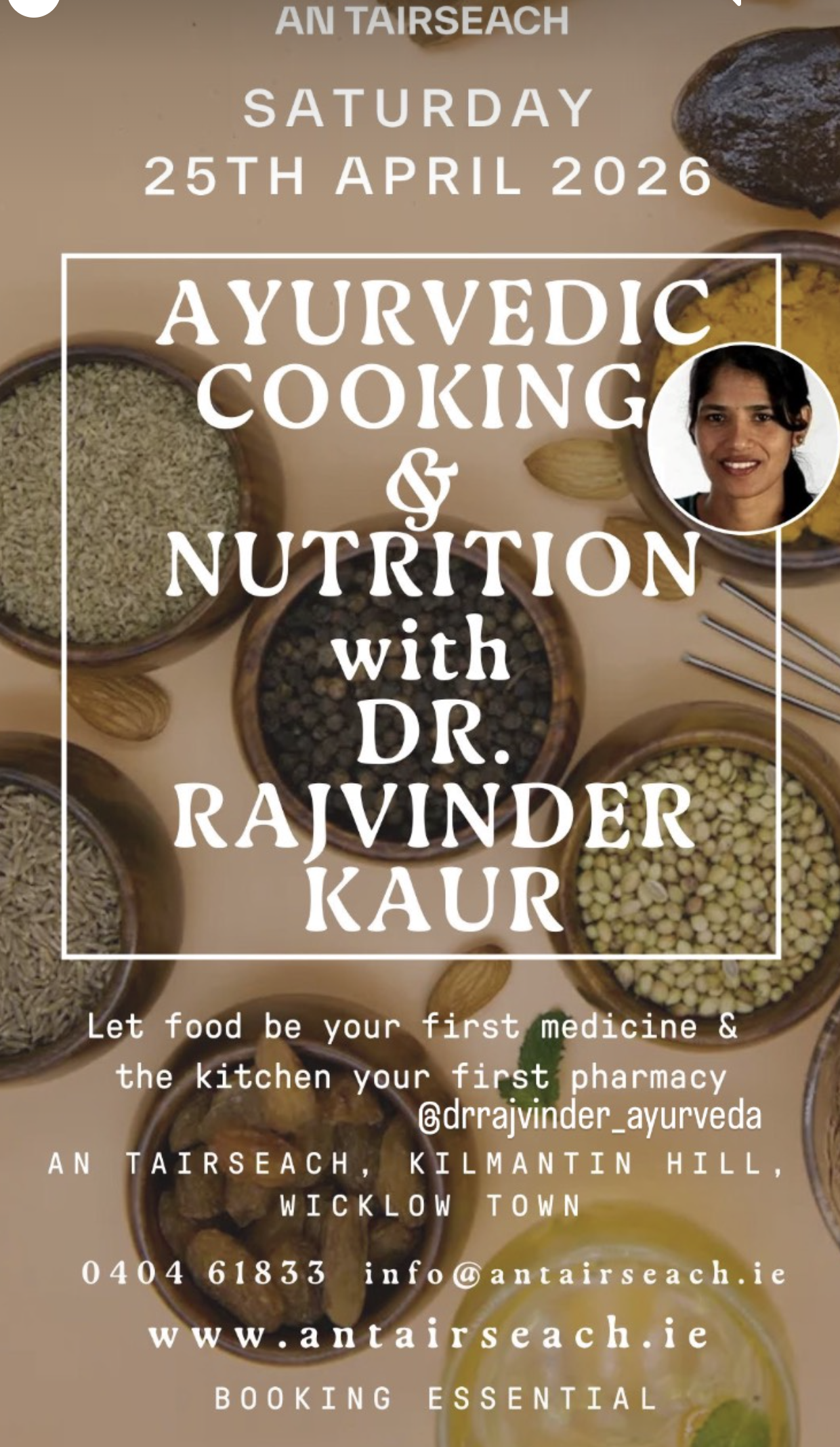Ayurvedic Cooking & Nutrition @ An Tairseach Ecology Centre
