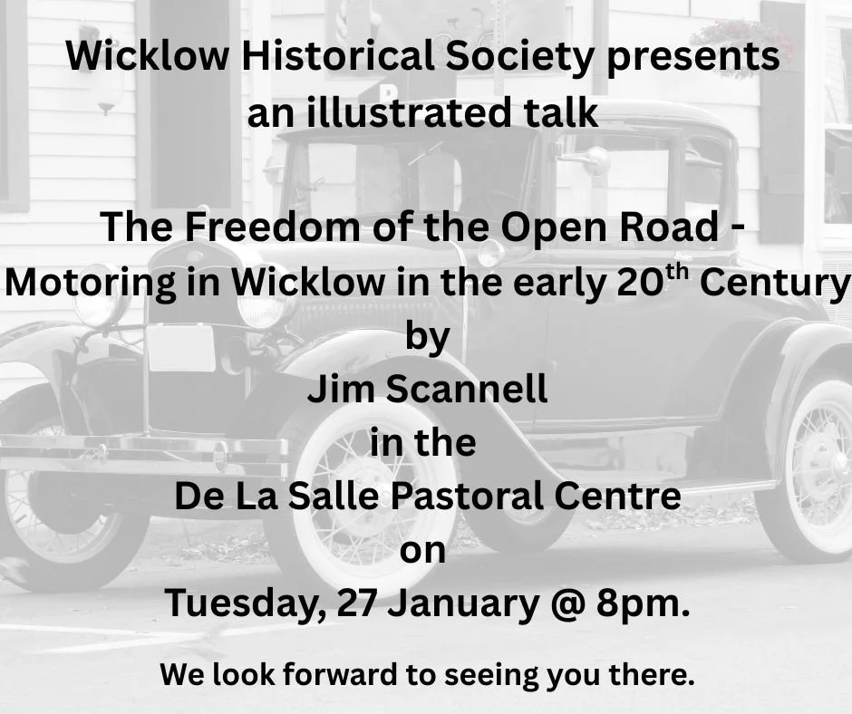 Wicklow Historical Society Talk @ The Pastoral Centre