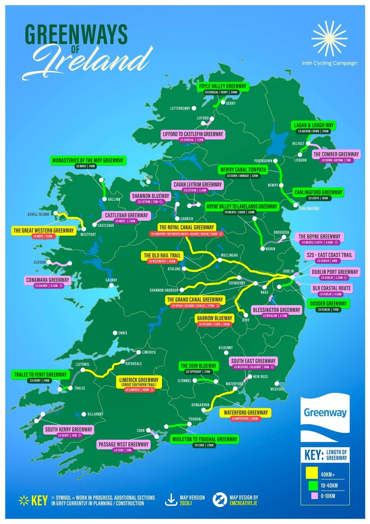 Have Your Say On Greenway Route by 13th February East Coast Greenway Committee