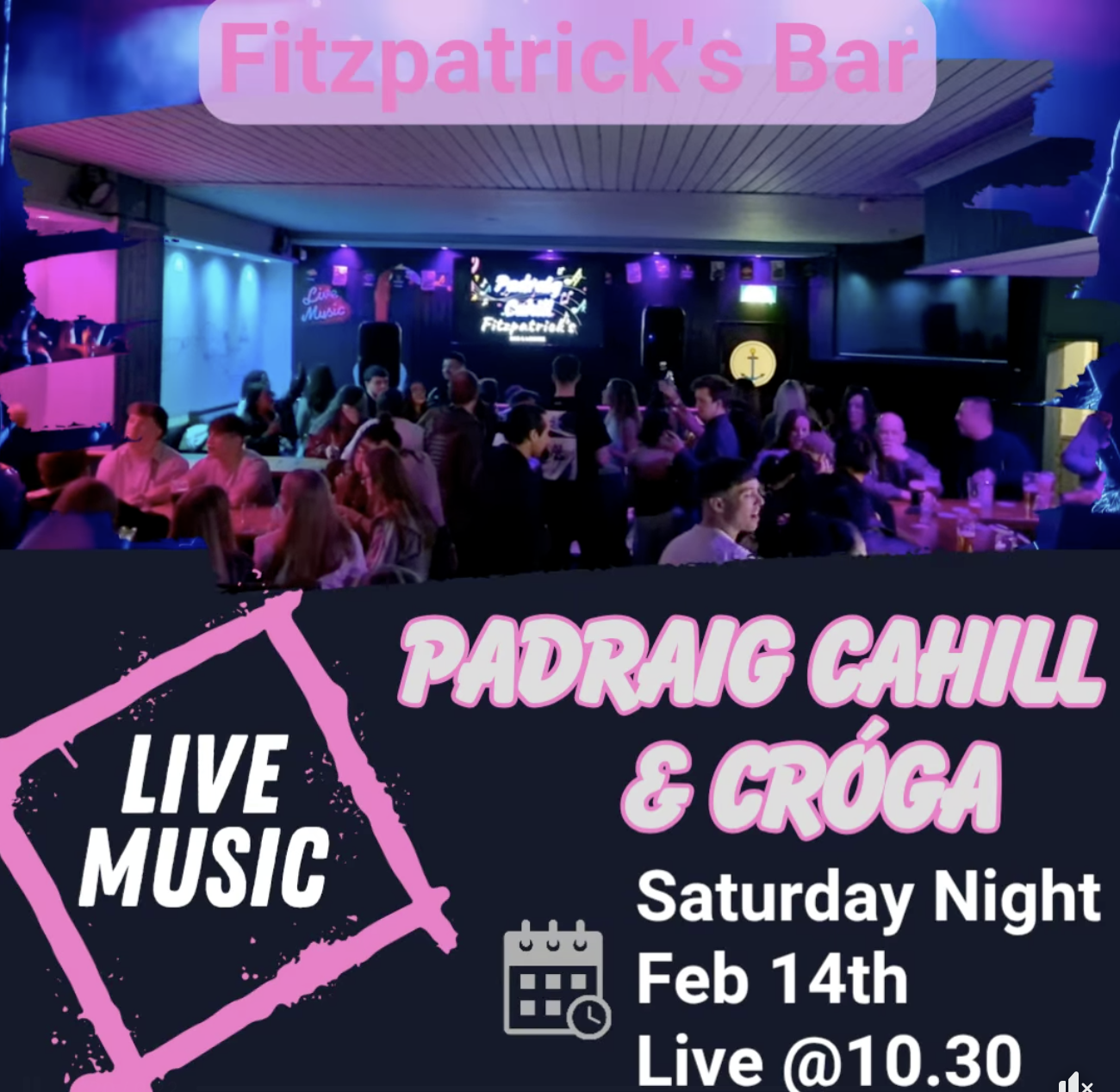 Live Music @ Fitzpatrick's Bar &amp; Lounge (Padraig Cahill &amp; Croga)
