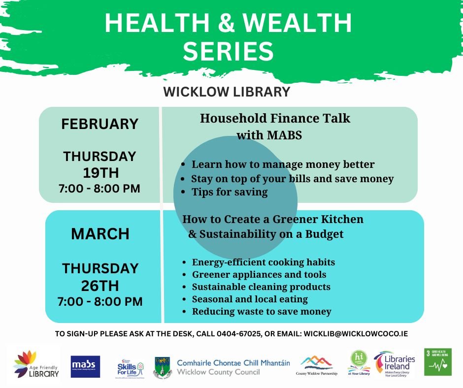 Household Financing Talk With MABS at Wicklow Library