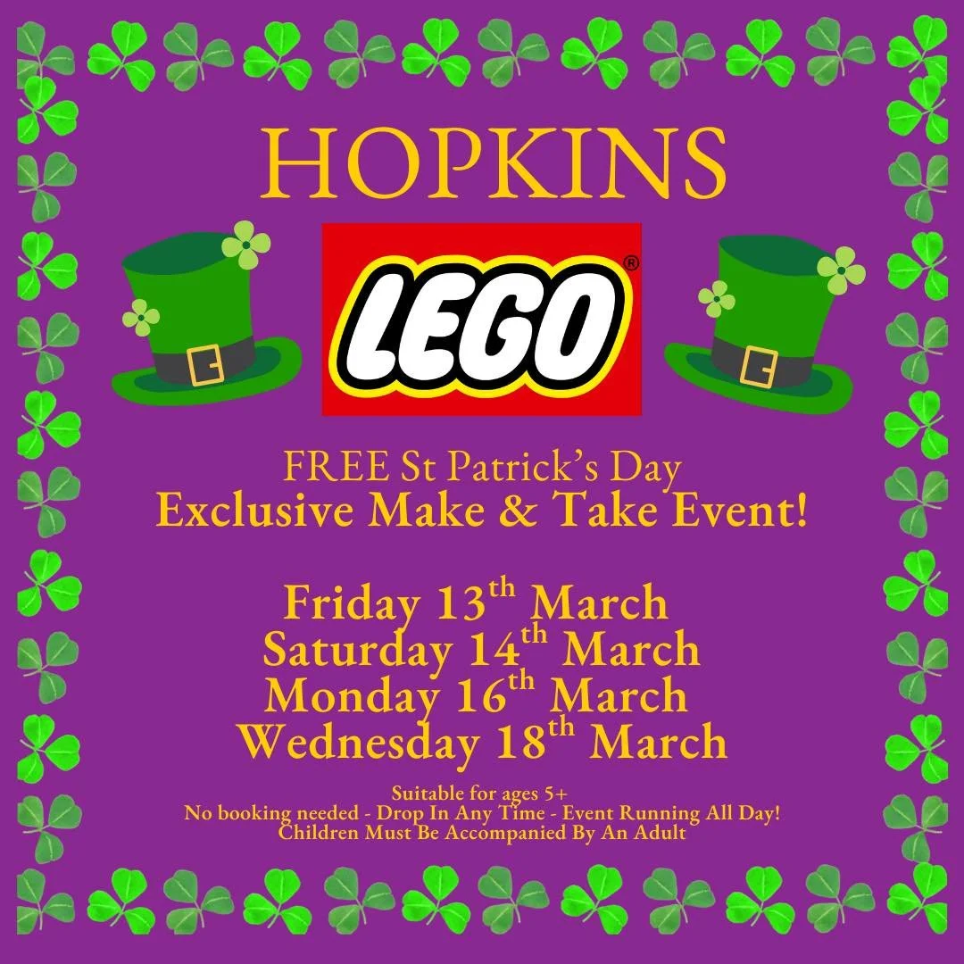 Lego Make &amp; Take at Hopkins of Wicklow