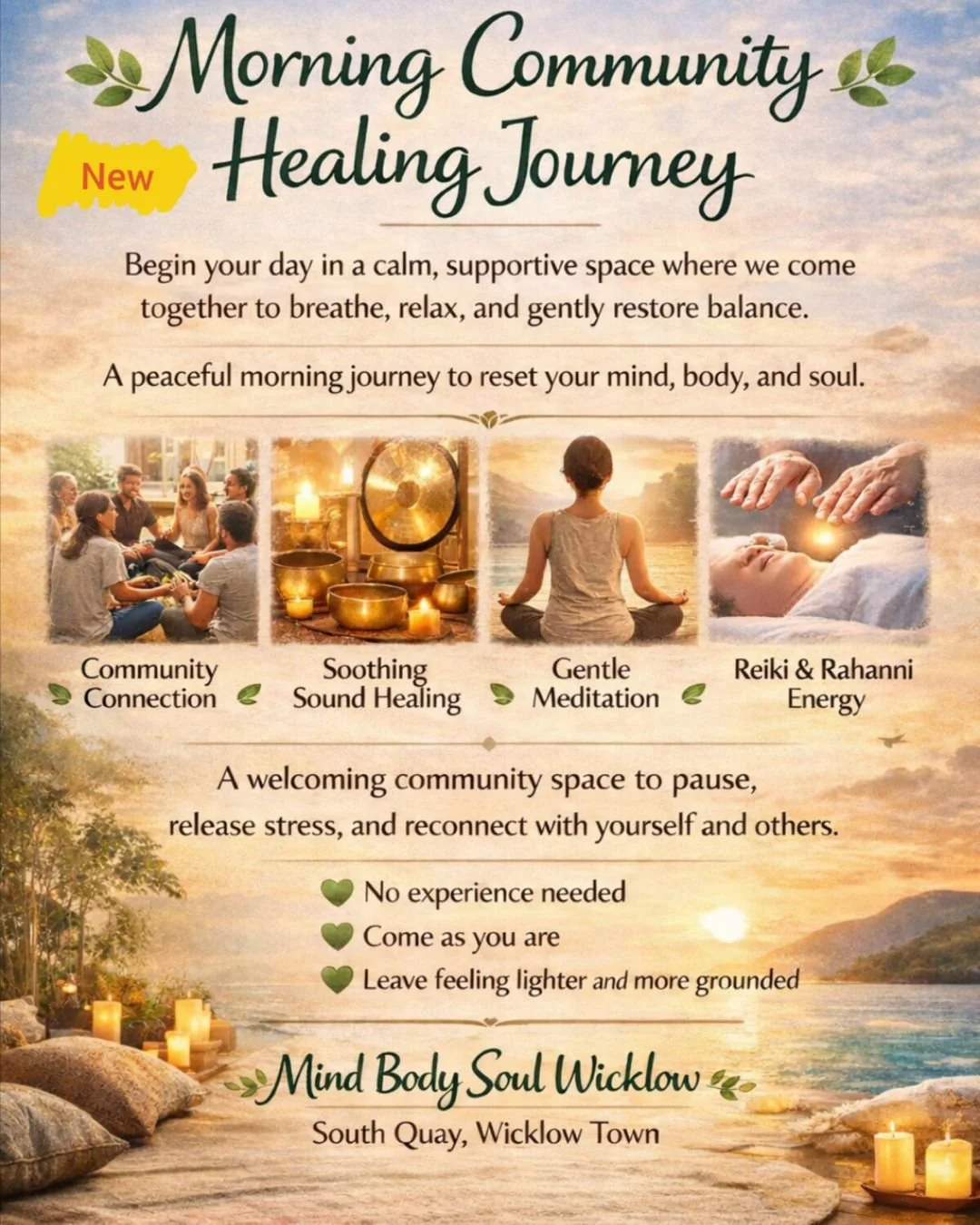 Morning Community Healing Journey at Mind Body Soul Wicklow