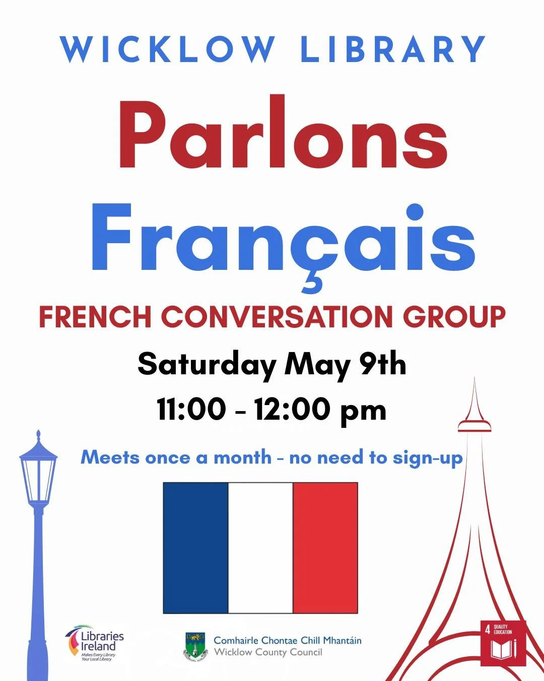 Parlons Français - French Conversation Group at Wicklow Library
